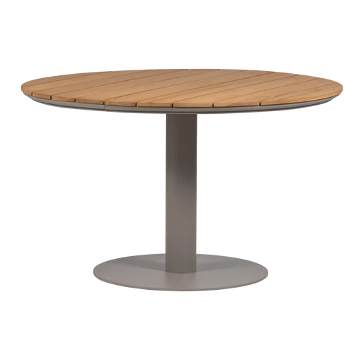 Tuintafel aluminium naturel Ø122 cm