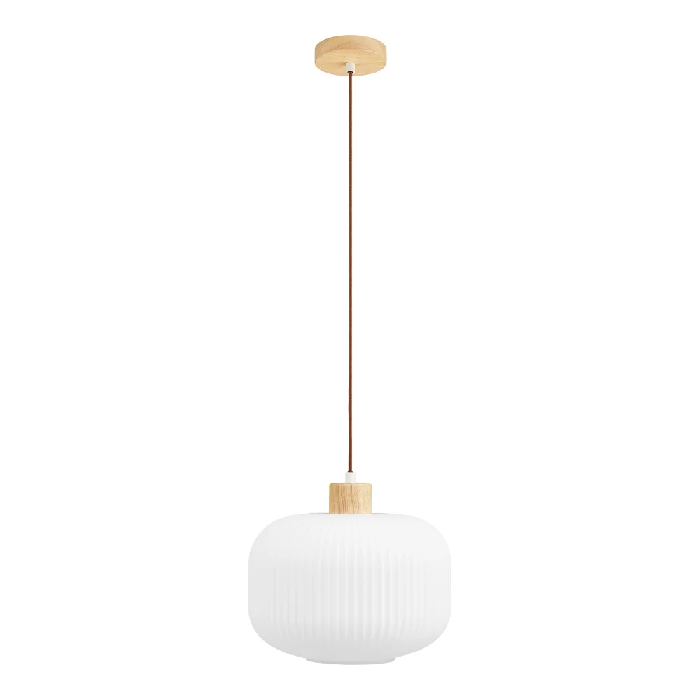 Hanglamp hout wit