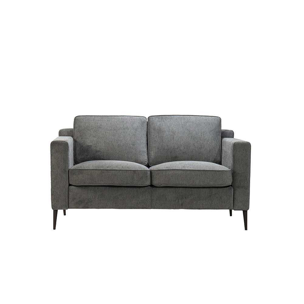 Bank polyester antraciet 2-zits