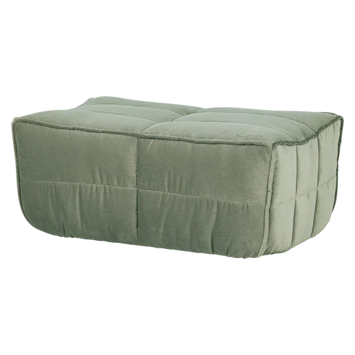 Poef velours 104 × 45 cm hoog