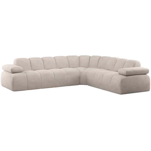 Hoekbank beige rechts