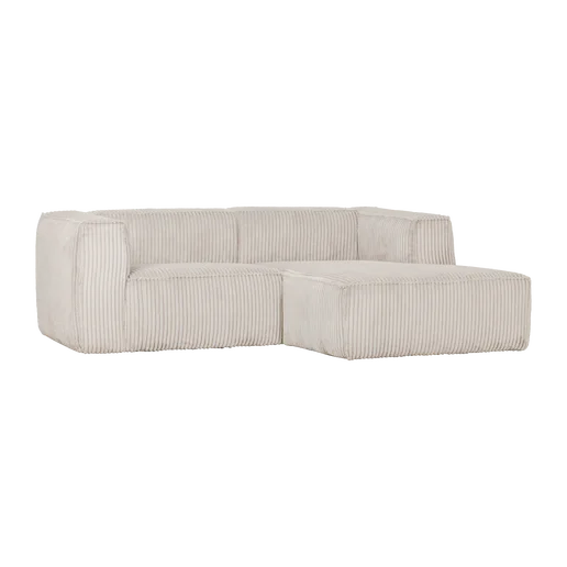 Chaise longue naturel rechts 254 × 73 cm hoog