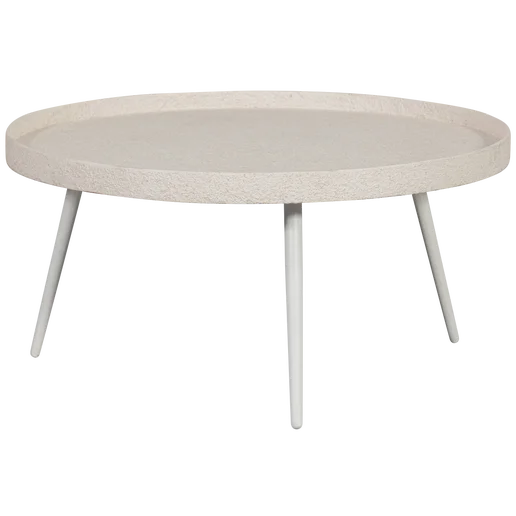 Bijzettafel Nore metaal naturel Ø76 cm
