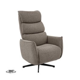 Fauteuil Tervo royal bouclé mushroom 170 70 cm