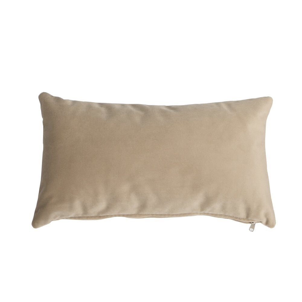Kussen velours champagne 25 × 45 cm