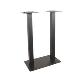 Bartafel metaal zwart 70 cm