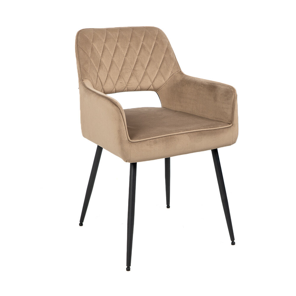 Stoel Melon velours taupe 57 cm