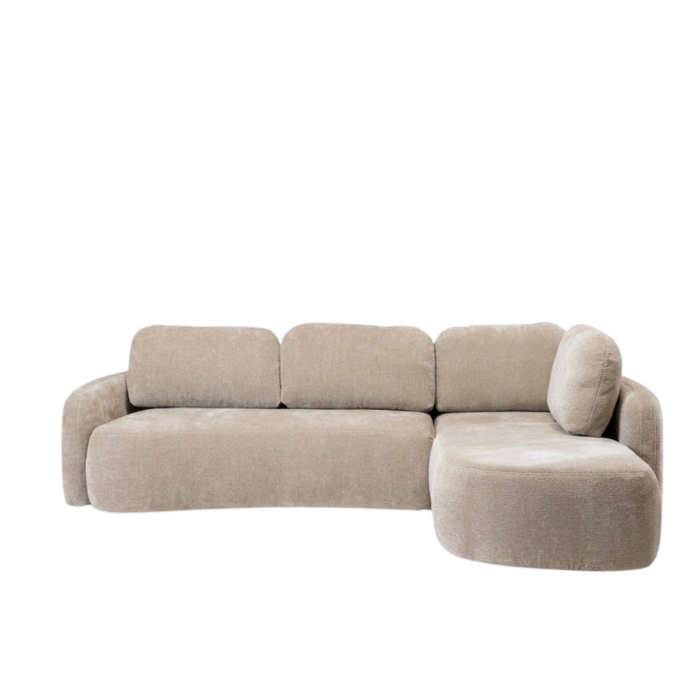 Hoekbank ja taupe rechts