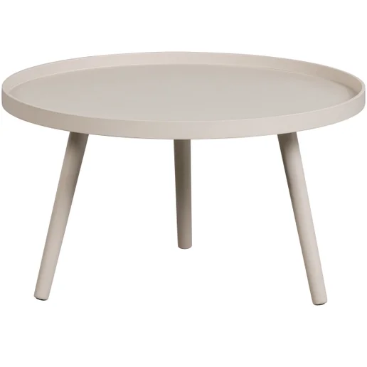Bijzettafel Teris MDF beige Ø60 cm 60 cm