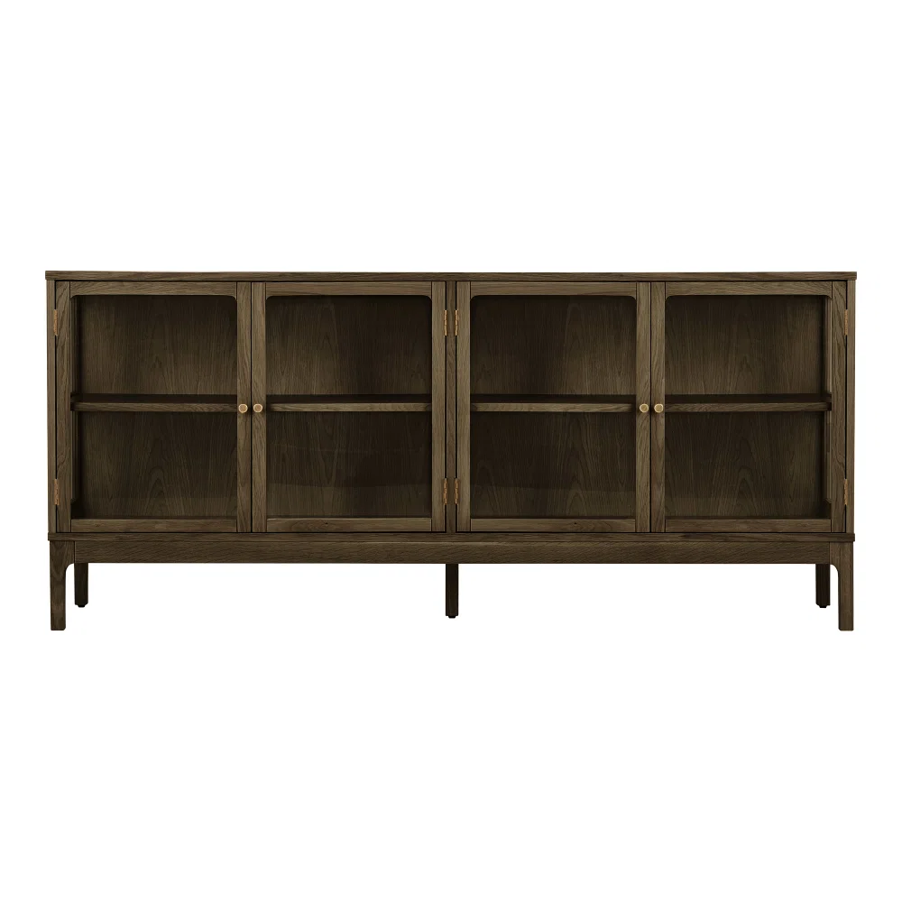 Dressoir eiken donkerbruin 180 cm