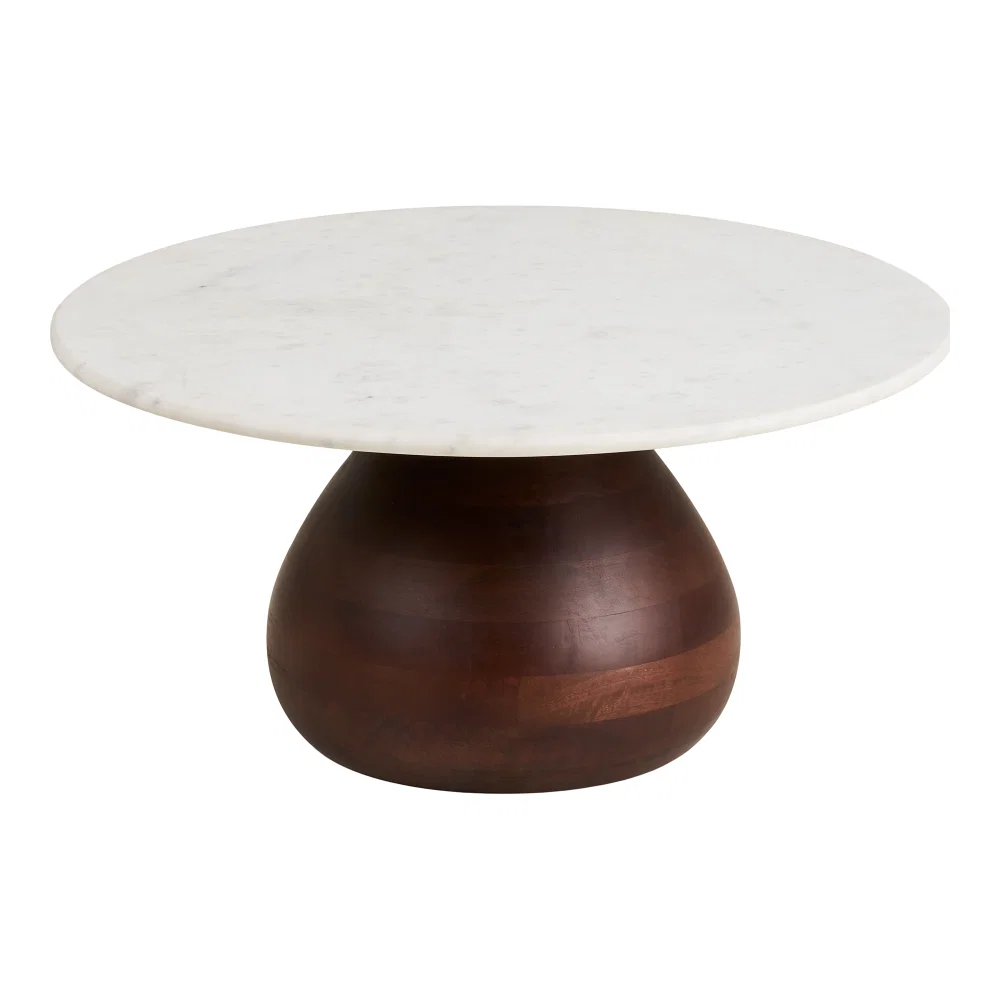 Salontafel mangohout wit