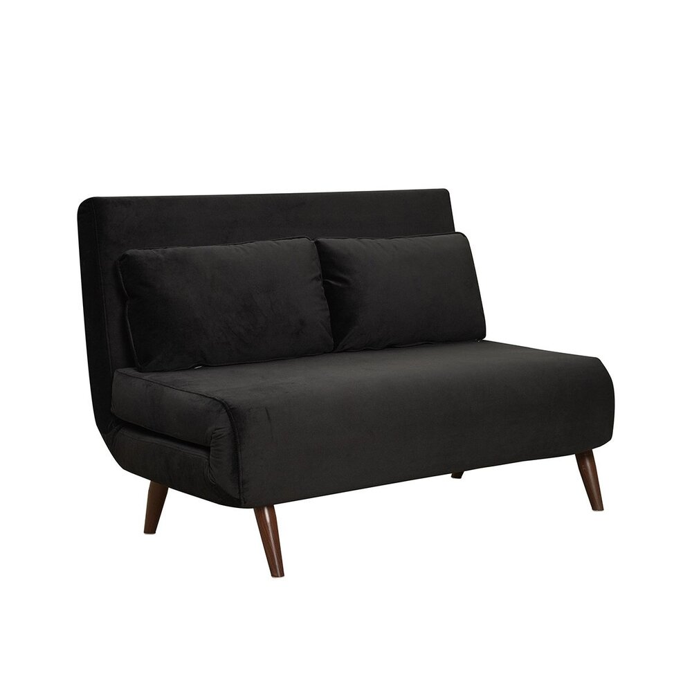 Bank velours zwart