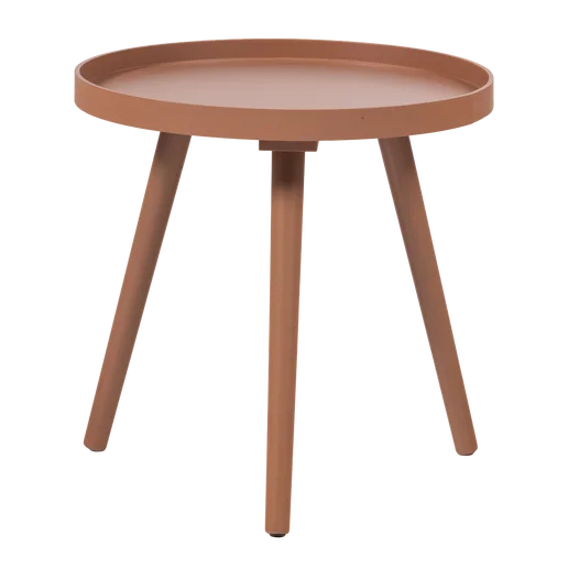 Bijzettafel MDF roze Ø41 cm