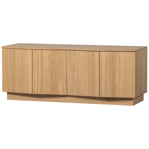 Tv-meubel eiken bruin 133 cm
