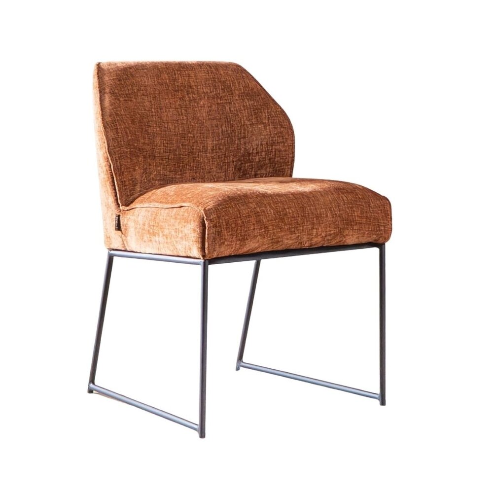 Stoel chenille koper 54 cm