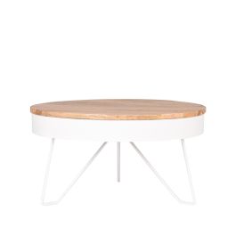 Salontafel metaal wit