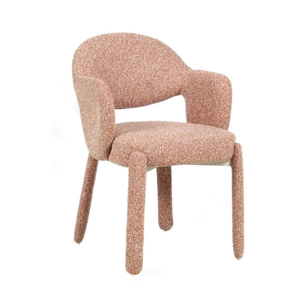 Stoel polypropyleen polyester terracotta