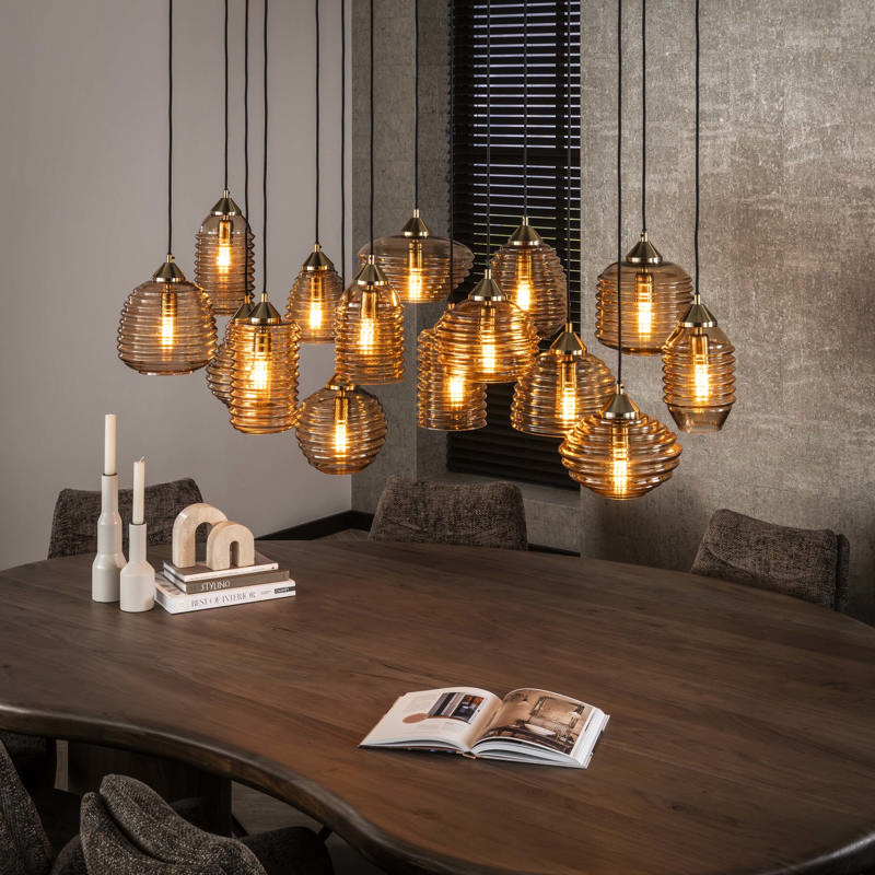Hanglamp rib 5-lichts