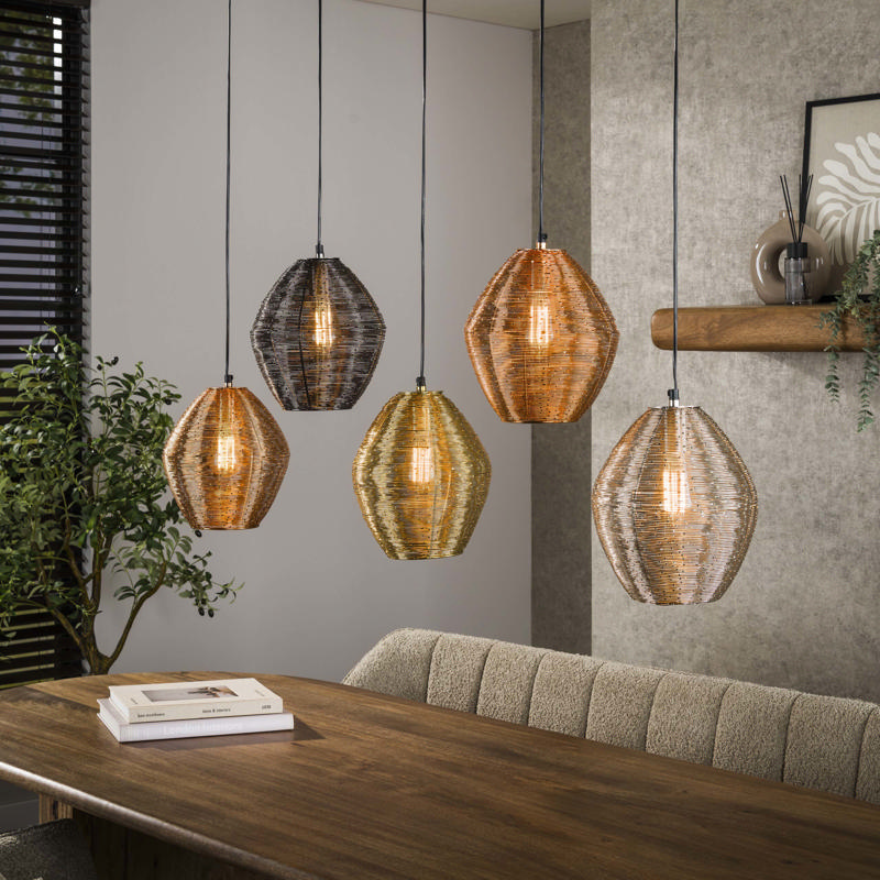 Hanglamp Dela 5-lichts
