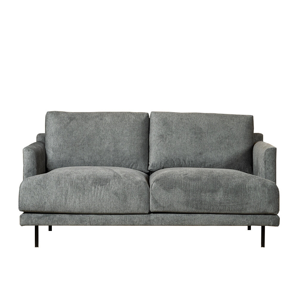 Bank polyester antraciet 5-zits 174 cm