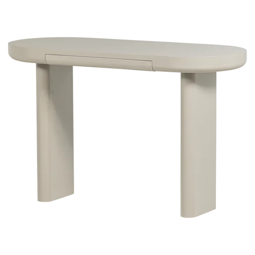 Bijzettafel beige 120 cm