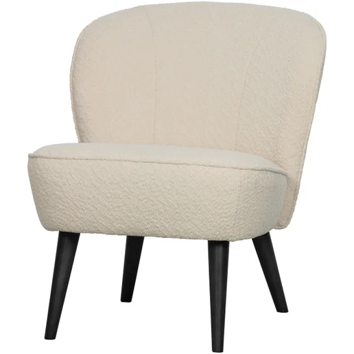 Fauteuil Noran polyester crème