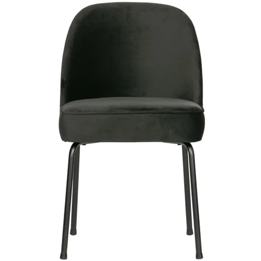 Eetkamerstoel polyester zwart 50 cm