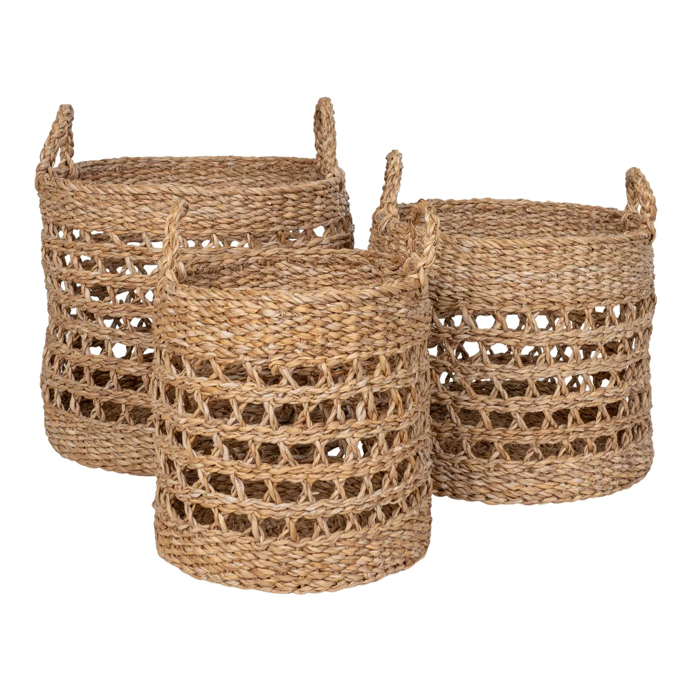 Mand Terio zeegras naturel 28 × 25 cm hoog