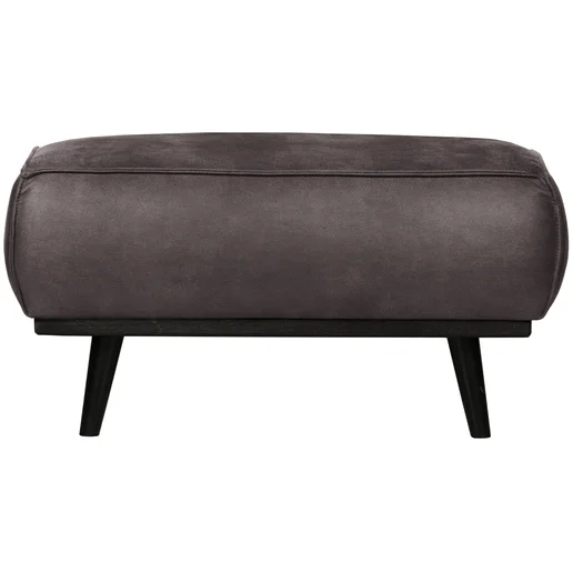 Poef polyester antraciet 80 cm
