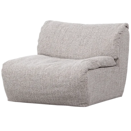 Bank polyester naturel 1-zits