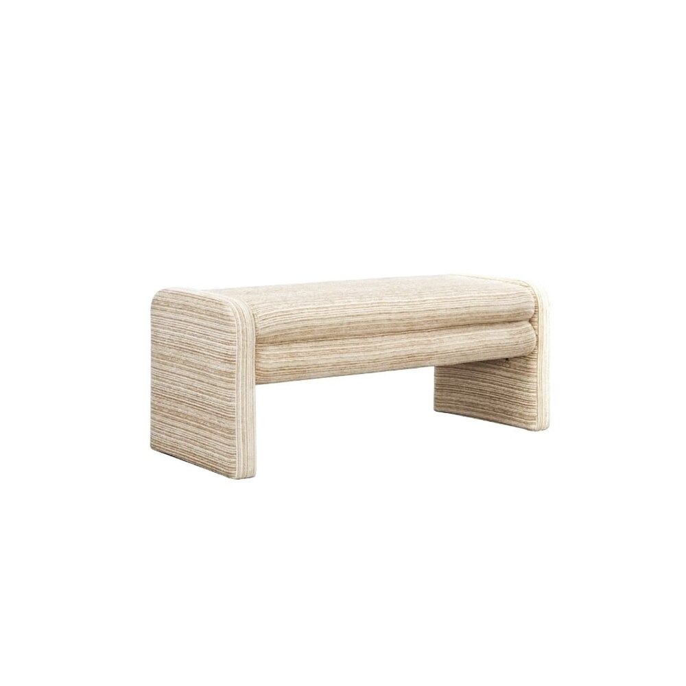 Bankje metaal beige 100 cm