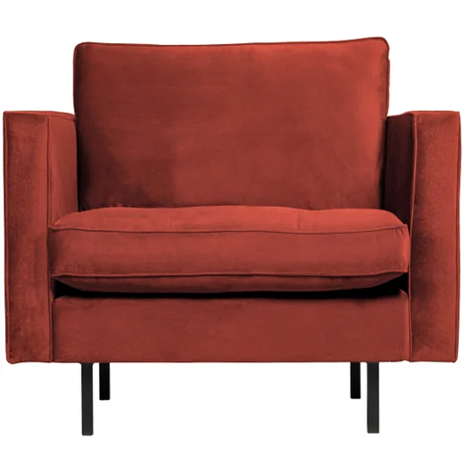 Fauteuil Valis velours rood 98 cm