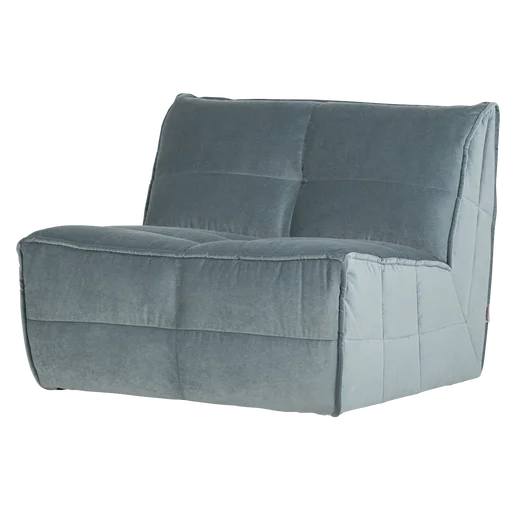 Bank velours 1-zits 105 cm