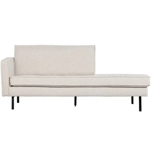 Chaise longue Ilo velours naturel links 203 cm