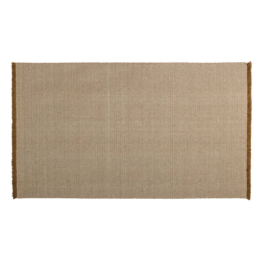Vloerkleed wol bruin 200 cm