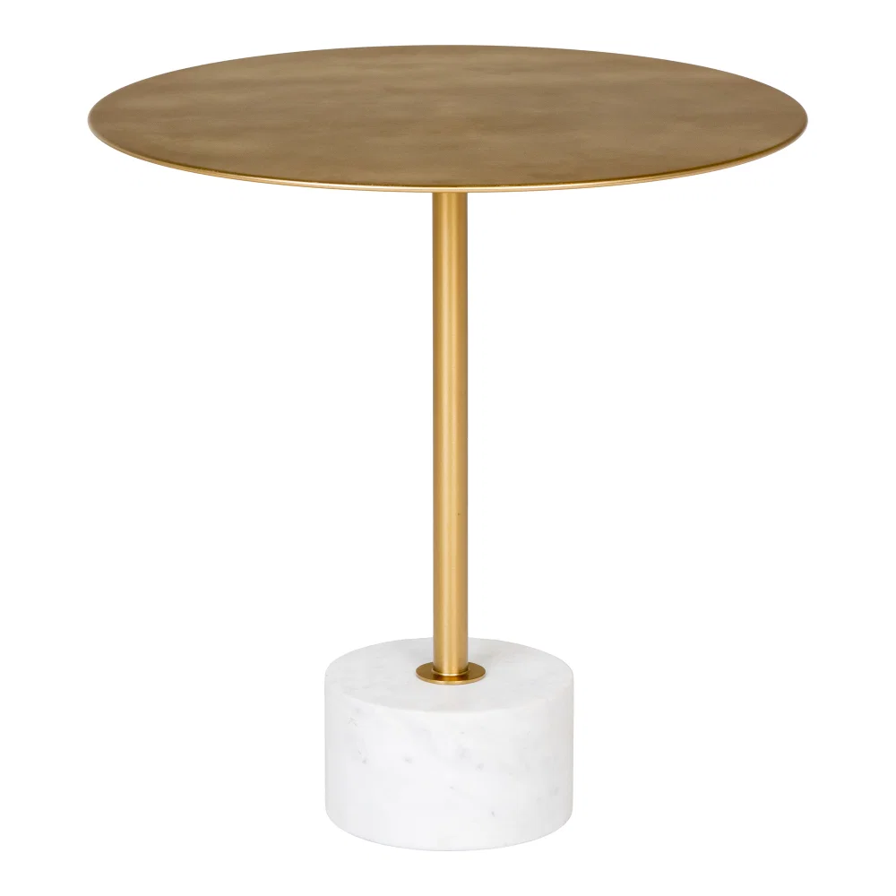 Bijzettafel Zela marmer messing