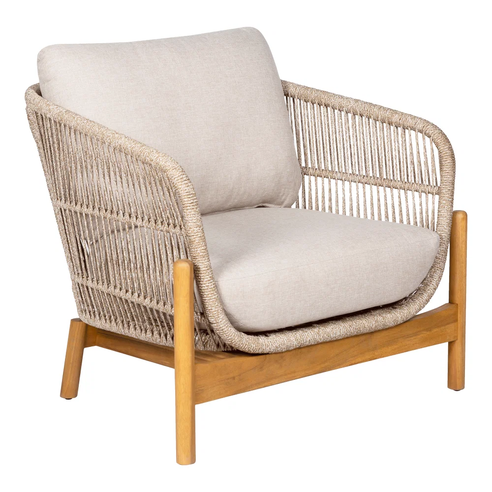 Fauteuil acacie bruin