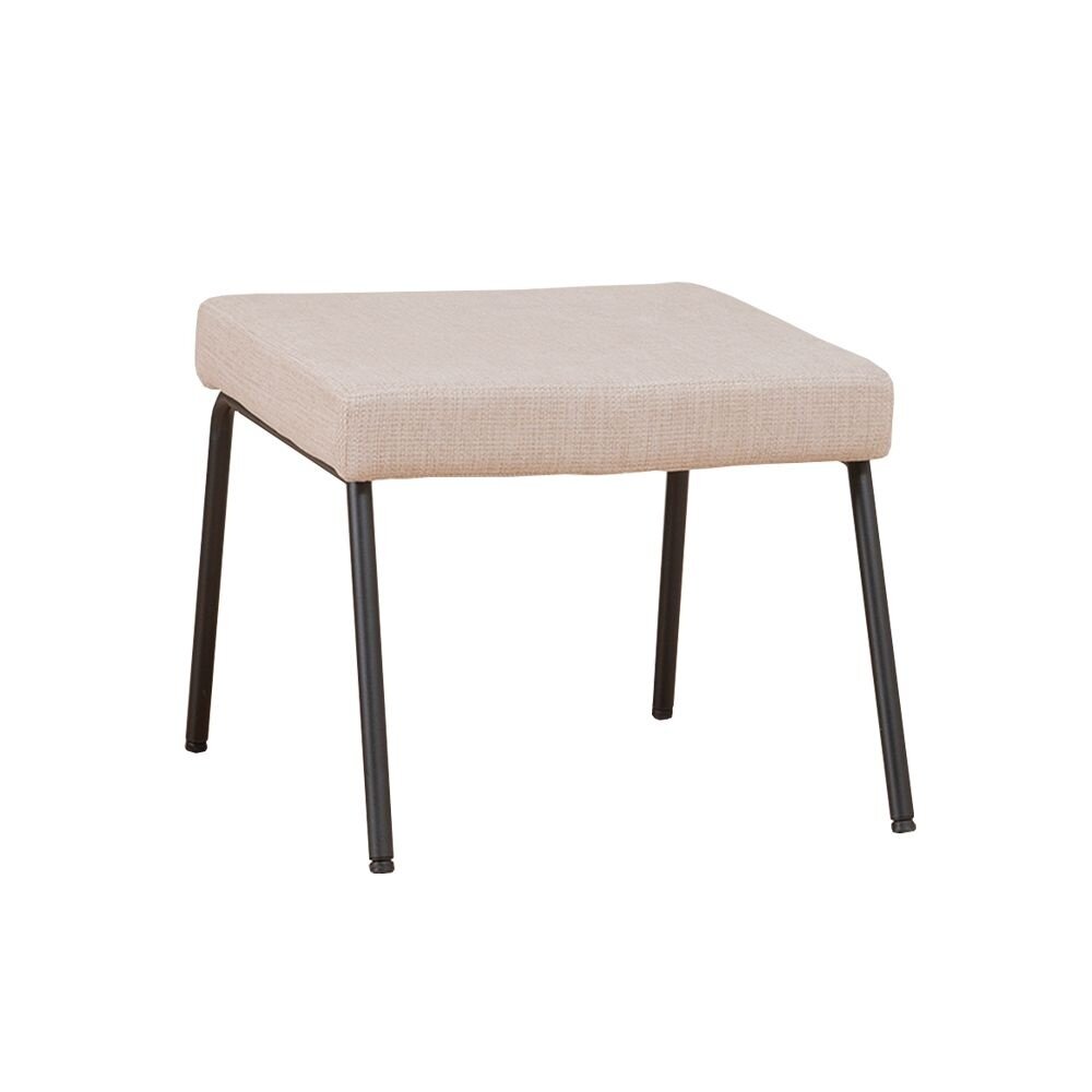 Poef gerecycled polyester beige