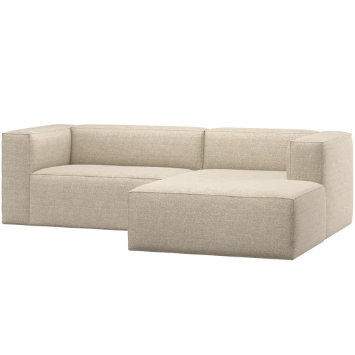 Chaise longue rechts 254 × 73 cm hoog