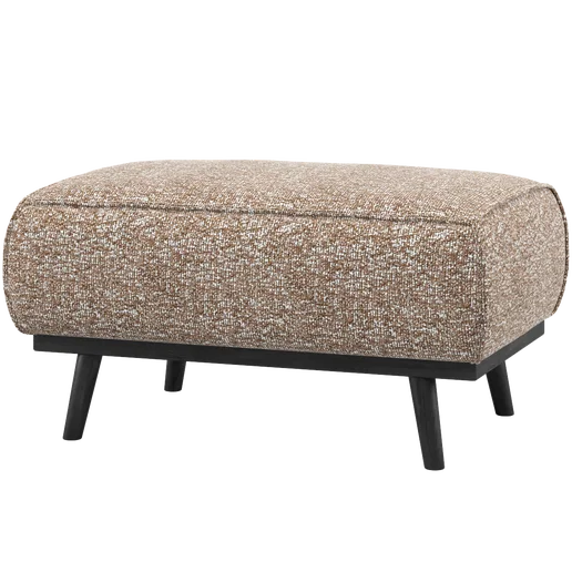 Poef bruin 80 × 40 cm hoog
