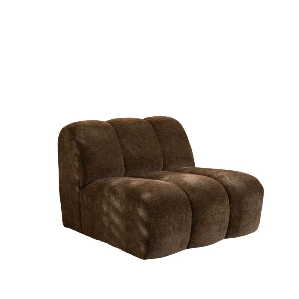 Fauteuil chenille mocha