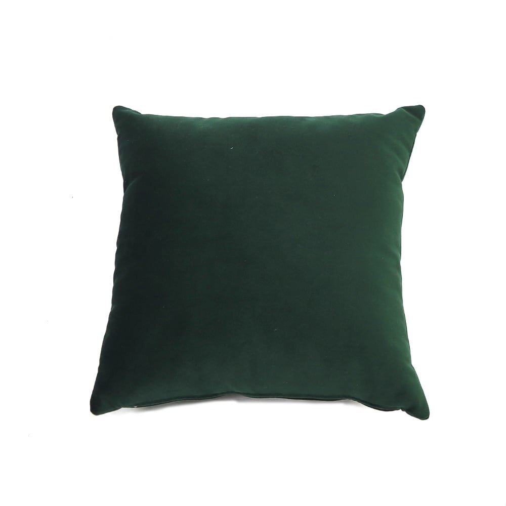Kussen velours groen 45 × 45 cm
