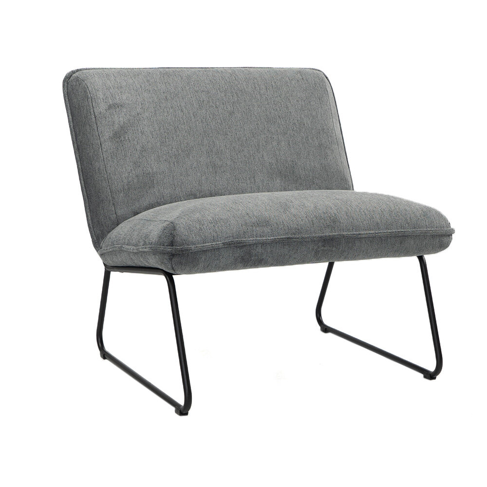 Fauteuil polyester antraciet