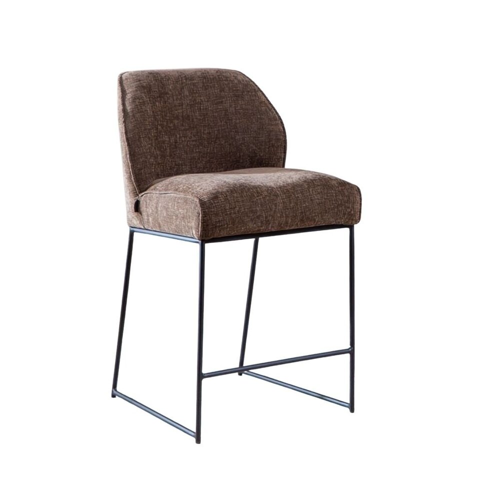 Barkruk chenille mocha 73 cm