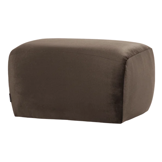 Poef velours 84 × 45 cm hoog