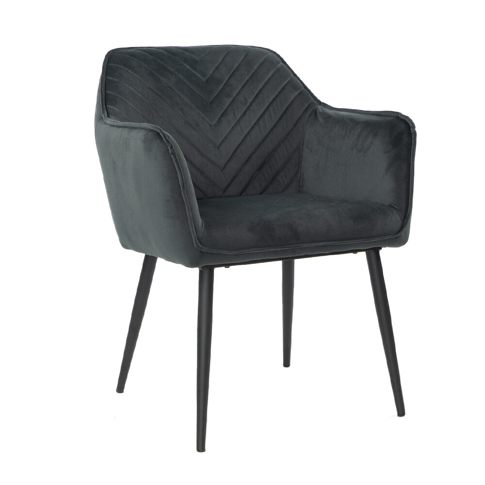 Stoel Palio velours antraciet 64 cm