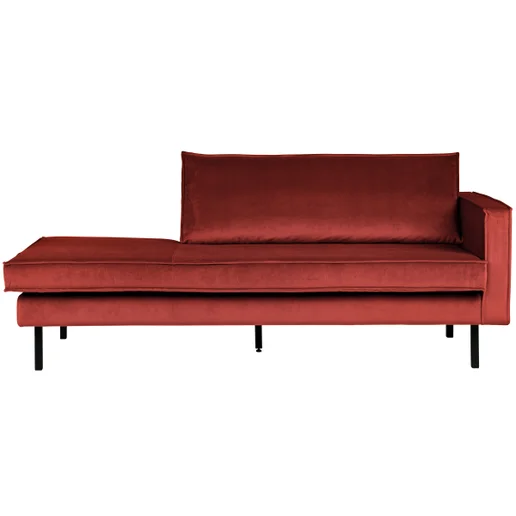 Chaise longue Corro polyester rood rechts