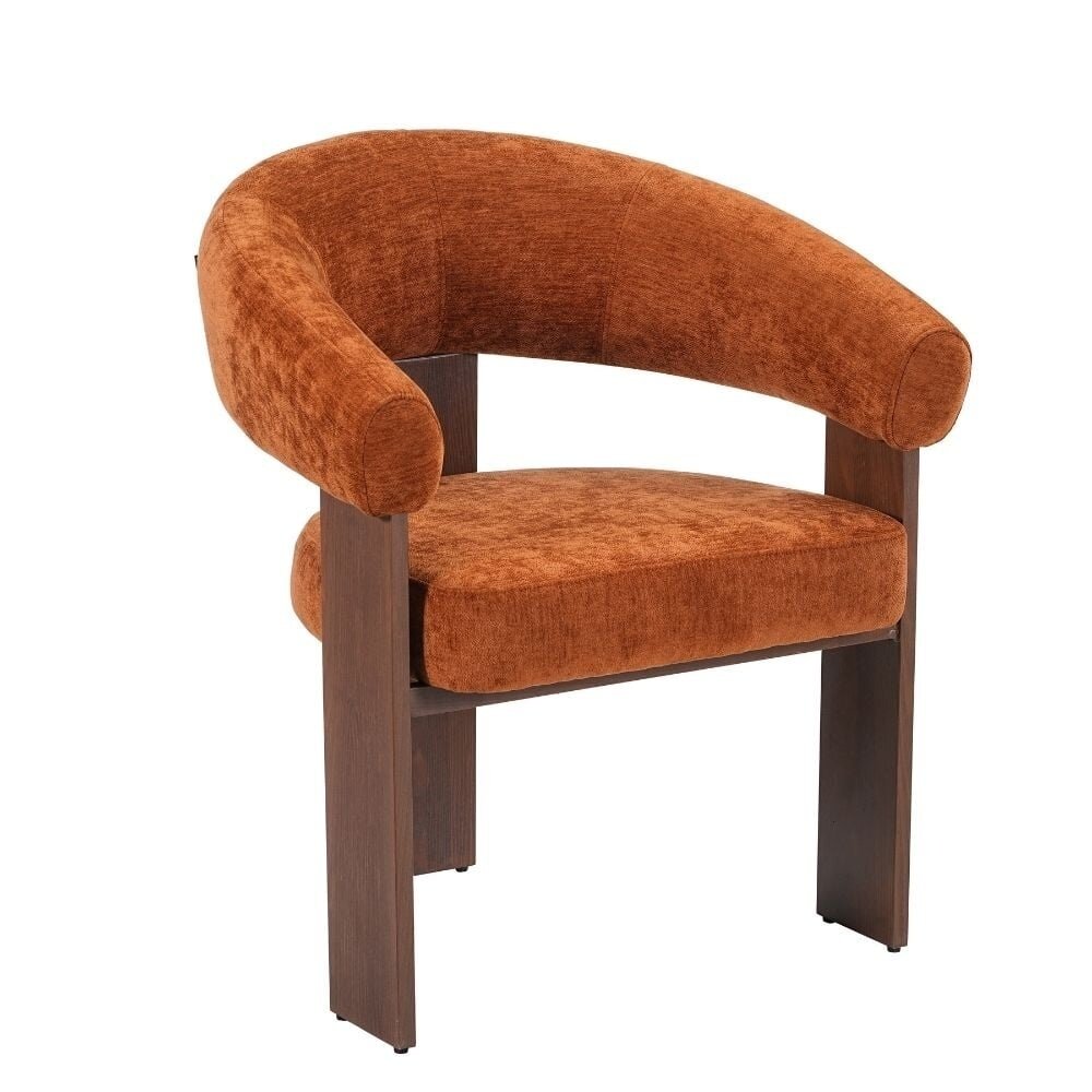 Fauteuil Orvo schuim okergeel