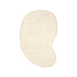 Vloerkleed polyester ivoor 160 × 2 cm hoog