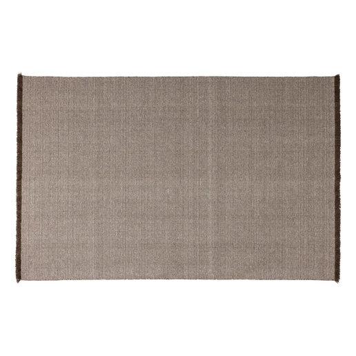 Vloerkleed wol bruin 170 cm